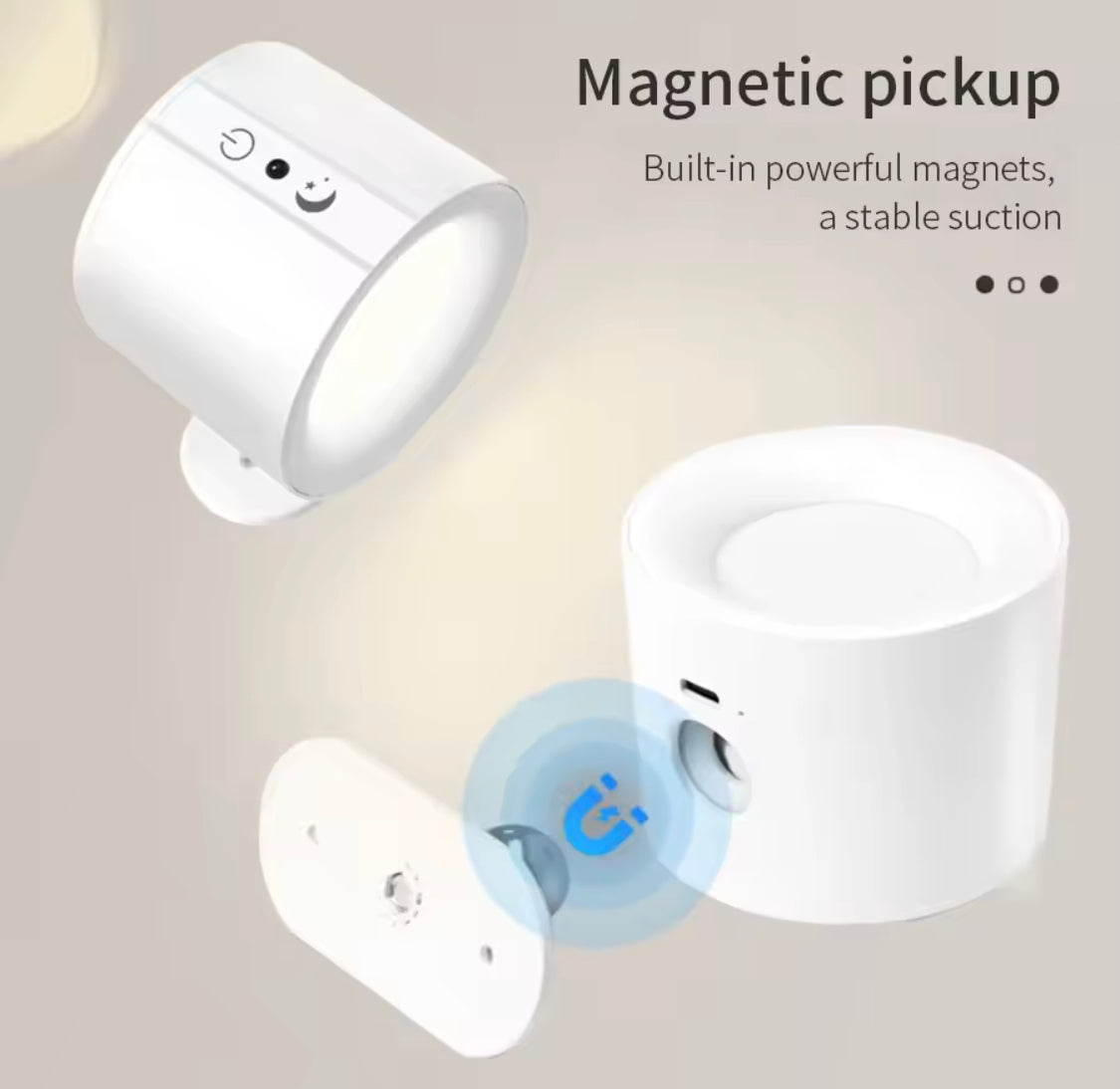 Double Head Led Wall Lamp With Magnetic Holder, 360° Rotatable For Bedroom Reading Lamp, Portable Night Light Double Head Led Wall Lamp With Magnetic Holder, 360° Rotatable For Bedroom Reading Lamp, Portable Night Light